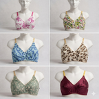 Non-Padded Cotton Bra – Breathable Printed Design (Pack of 5)
