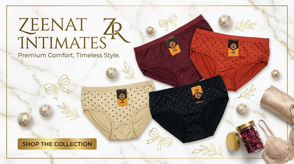 Premium Polka Dot Cotton Panties Set - Pack of 4
