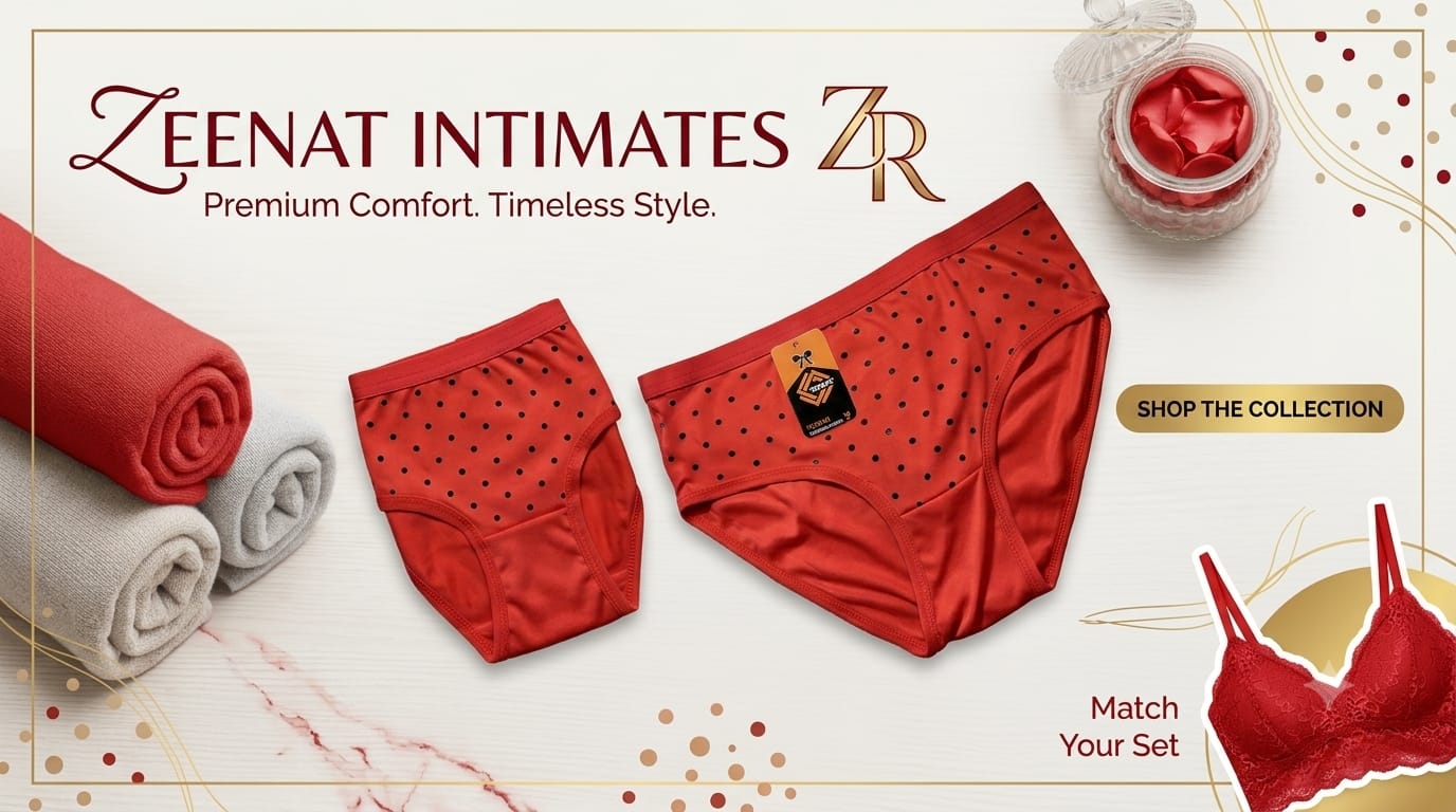 Premium Polka Dot Cotton Panties Set - Pack of 4